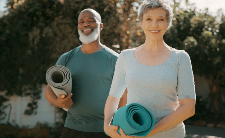 Explore yoga for seniors that mobilizes joints, stretches muscles, and is an all-round safe practice.
